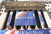 L'imposante façade à colonnades du New York Stock Exchange.
