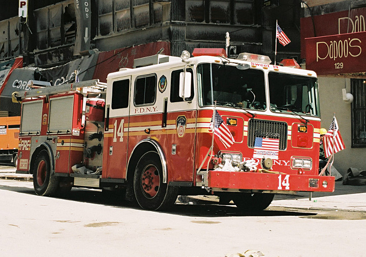 Les camions de pompiers aujourd'hui.