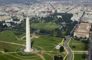 Washington vue d'avion