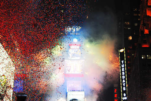 Confetti Times Square New York