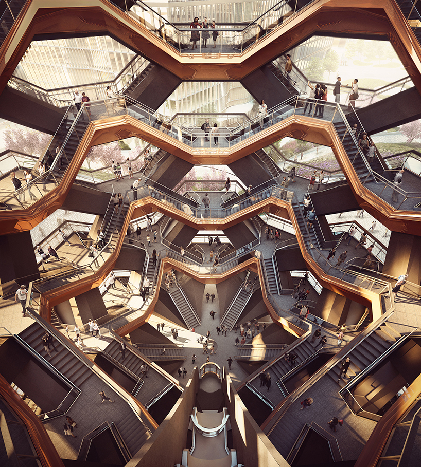 Vue depuis l'intérieur du Vessel