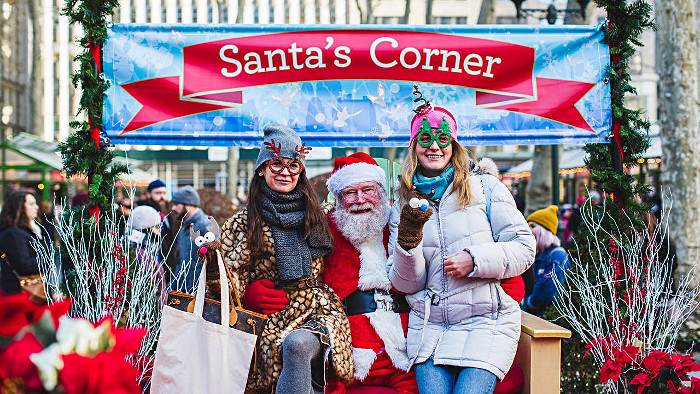 bryant park new york hiver
