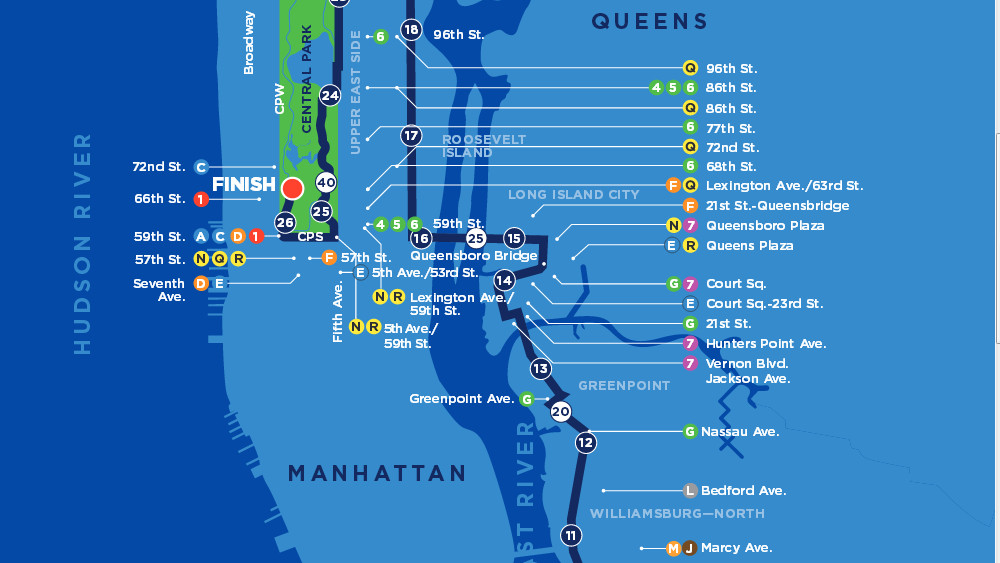 marathon new york parcours