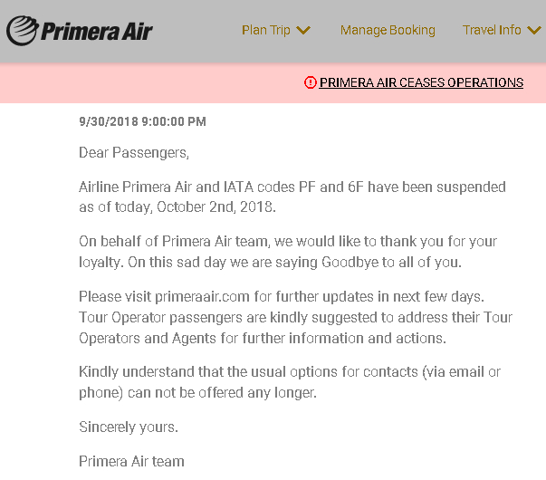 primera air annonce site