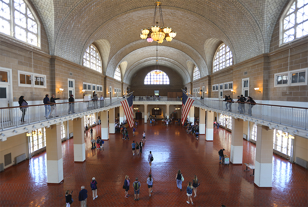 Ellis Island New York hall
