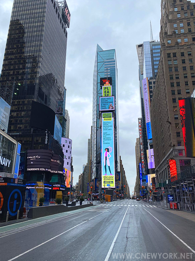 Times Square Coronavirus New York NY USA