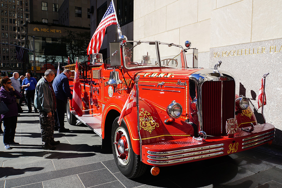 ancien camion pompiers new york