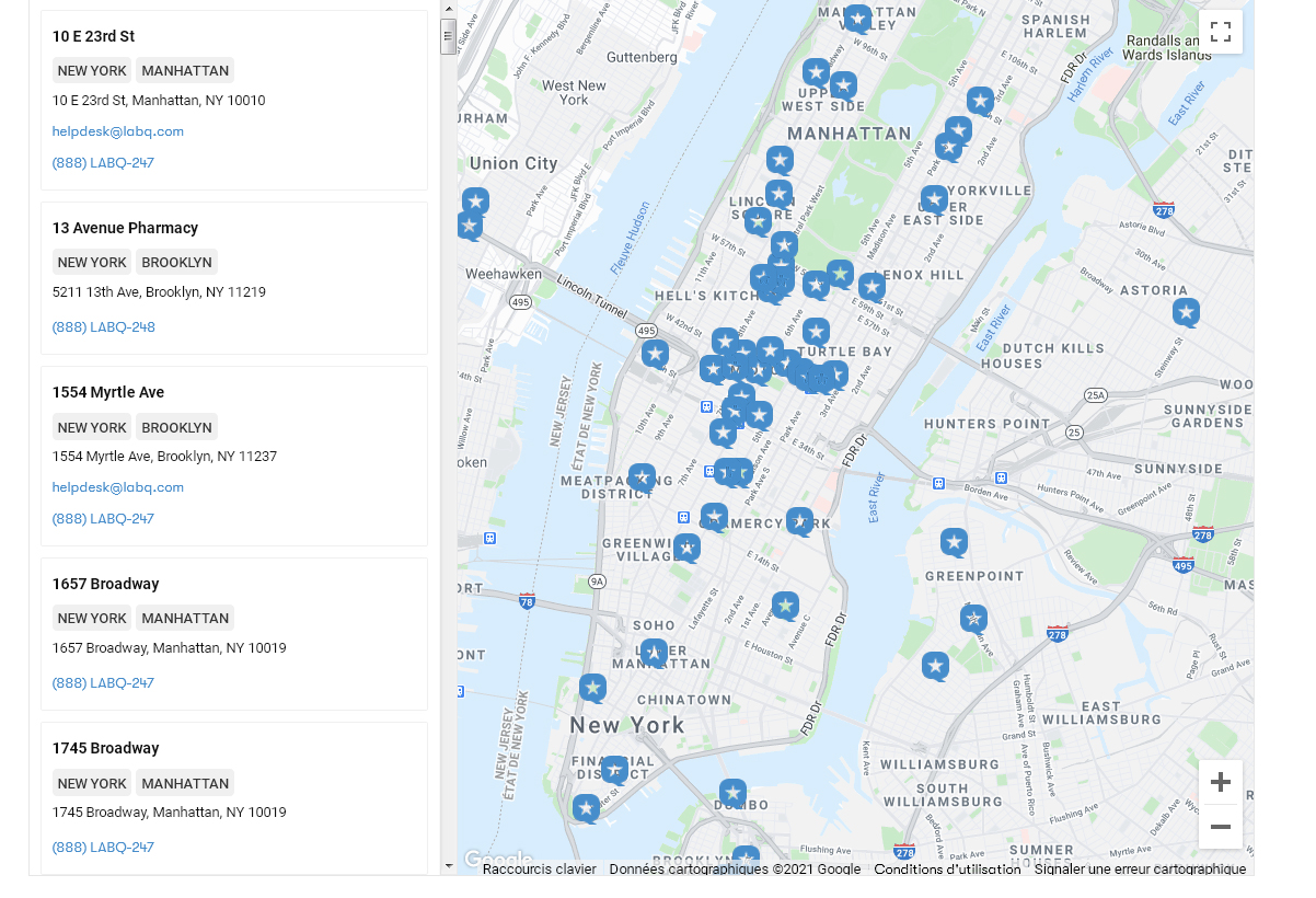 test covid new york