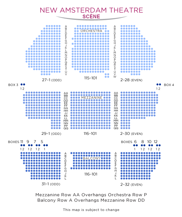 New Amsterdam Theatre Aladdin sur Broadway New York