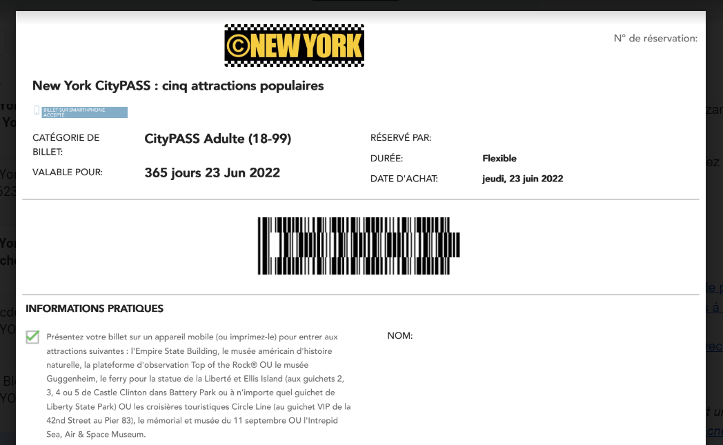 Confirmation City Pass