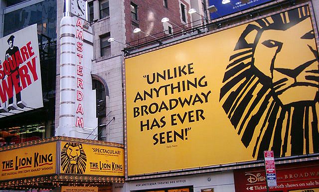 comédies musicales sur Broadway