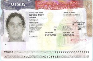 Un Visa apposé sur un passeport. (Photo DR)