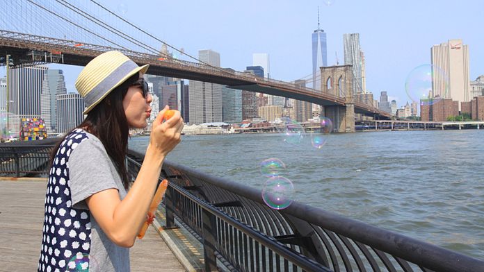 bulles face à New York