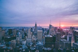 coucher de soleil New York